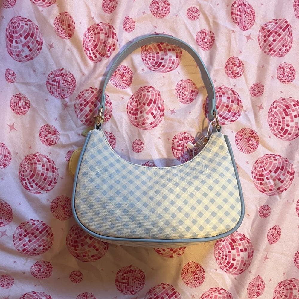 Blue Checkered shoulder bag